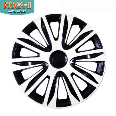 Koshi wheel cover ฝาครอบกระทะล้อ 14 นิ้ว ลาย 5083WB (4ฝา/ชุด) ขาว/ดำ