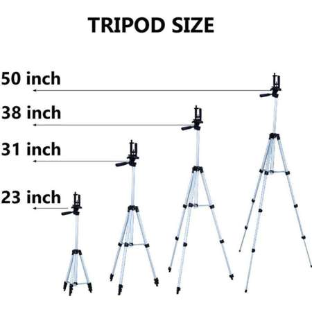 nbc ขาตั้งกล้องและมือถือ แบบ 3 ขา (ครบชุดพร้อมถุงเก็บ) รุ่น Tripod 3110 (ฟรี หัวต่อสำหรับมือถือ)