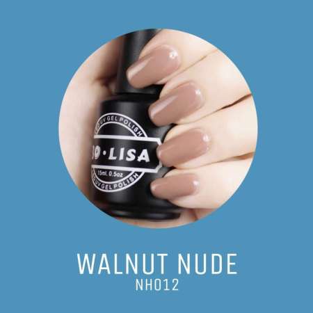 สีทาเล็บเจลเด้งได้ เกรดพรีเมี่ยม BOLISA 15 ml (Walnut nude NH012)