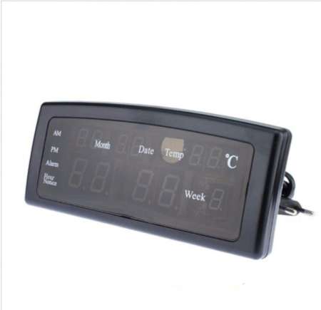 Caixing นาฬิกาดิจิตอล ไฟ LED ตัวเลขสีแดง ตั้งปลุกได้ สำหรับตั้งโต๊ะ  หัวเตียง ตกแต่งบ้านสวยงาม ใช้ไฟบ้าน รุ่น CX - 868