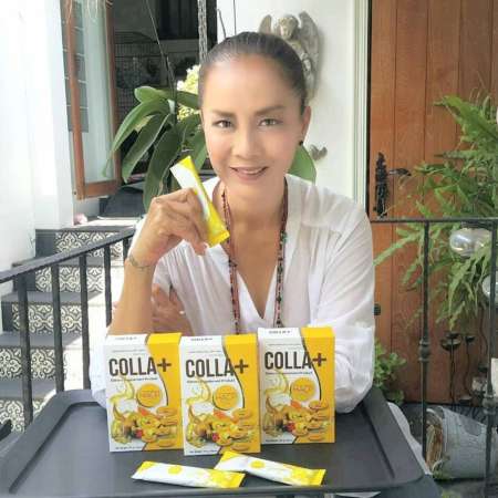 Colla Plus Collagen คอลลาเจน พรีเมี่ยม คอลล่า พลัส คอลลาเจน นำเข้าจากประเทศญี่ปุ่น ผสมกีวี่สีทอง มะเขือเทศสีทอง สูตรเข้มข้น ป้องกันกระดูกพรุน บำรุงผิว เสริมสร้างคอลลาเจน บรรจุ 7 ซอง (1 กล่อง)