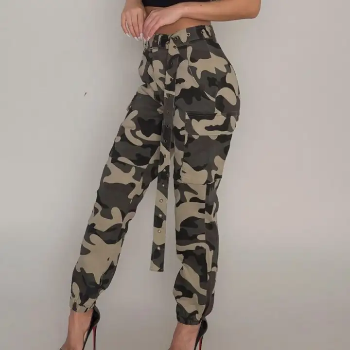 female camo cargo pants