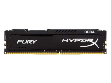 Kingston HyperX Fury DDR4 8GB/2400 (8GBx1) RAM PC Desktop (HX424C15FB2/8) Black