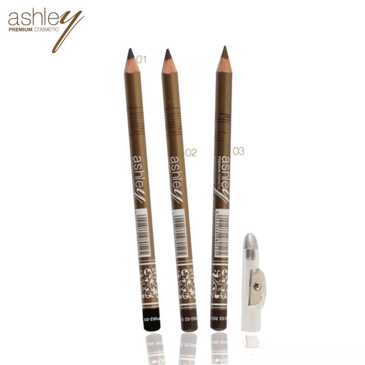 (12แท่ง/ยกแพค) AP-052 ดินสอเขียนคิ้วแบบ !!!(มีกบเหลา)!!! Ashley Premium Eyebrow Pencil Waterproof