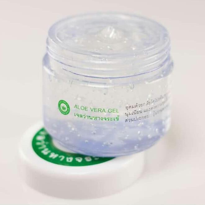 Prucksapasat Alo vera Gel เจลว่านหางจระเข้ 100% รักษาสิว ลดผื่น ชุ่มชื่นผิว พฤกษาเภสัช 50 ml.(1 กระปุก)