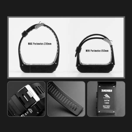 SKMEI Smart watch นับก้าวเดิน วัดแคลอรี่ (ของแท้ 100% ส่งเร็ว! พร้อมกล่องอุปกรณ์ ครบเซ็ท) นาฬิกา Fitness trackes รุ่น SK1363