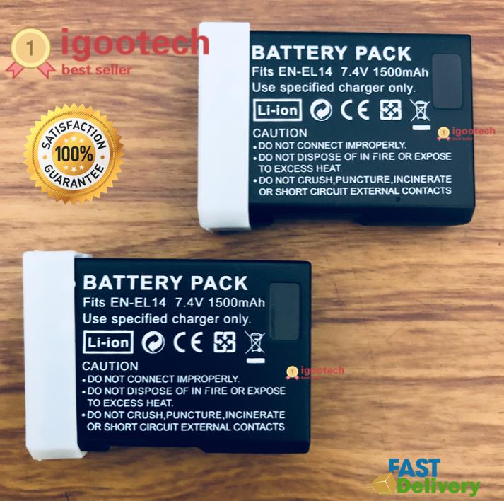 Batteria Nikon EN-EL14a originale per Nikon DF D5300 D5200 D5100 D3300 .