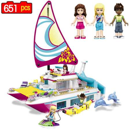 GB.Toys The Girl LELE 37037 เลโก้เฟรนด์ ชุด เรือยอร์ช ของสาวๆ 651ชิ้น 