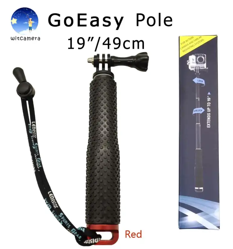 ภาพหน้าปกสินค้า19"inch/49cm GoPro Selfie stick Handheld Monopod GoEasy Pole จากร้าน witcamera บน Lazada