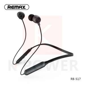 Remax หูฟัง Bluetooth Neckband Sprots Headset Small Talk หูฟังบลูทูธ หูฟังไร้สาย PowerFul Sound Bluetooth Version 4.1 รุ่น RB-S17