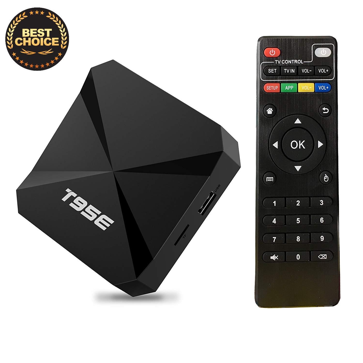 T95E 4K Media Player TV Box with Remote Control, Android 5.1, RK3229