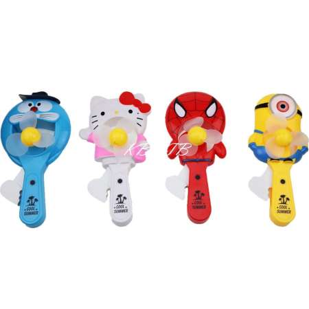 BELLTOY  ของเล่น พัดลม พัดลมมือบีบลายการ์ตูน ขนาดพกพา โดยไม่ใช้ถ่าน PP001