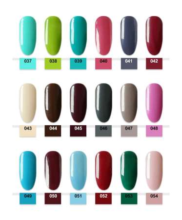 Gelpolish ยาทาเล็บเจล สีเจล สียาทาเล็บเจล เนื้อสีแน่น ติดทนนาน 15ml. (เบอร์ 001-024) (สีเจลต้องอบด้วยเครื่องUV/LEDเท่านั้น ไม่สามารถแห้งเองได้)