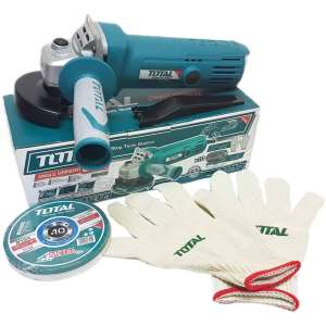 Total เครื่องเจียรไฟฟ้า 4 นิ้ว 800 วัตต์ รุ่น TG1081006A แถมใบตัด 10 ใบ และ ถุงมือ 1 คู่ (ในกล่อง)