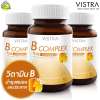 Vistra B Complex Plus Mineral [30 เม็ด - 3 กระปุก] บำรุงสมองและระบบประสาท