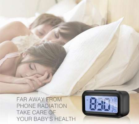 นาฬิกาปลุกดิจิตอล นาฬิกาปลุกเรืองแสง นาฬิกาปลุก หน้าจอ LED 