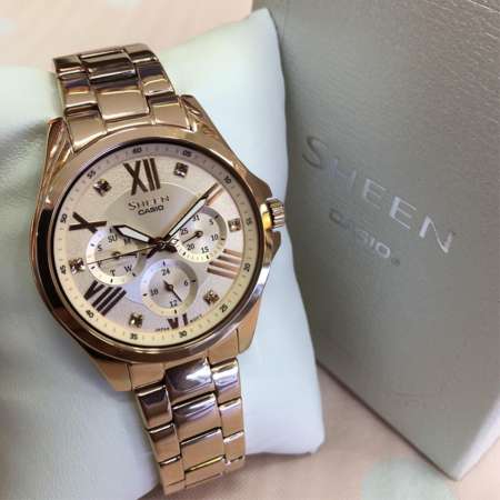 Casio Sheen หญิง SHE-3806PG-9AUDR Casio Sheen หญิง SHE-3806PG-9AUDR