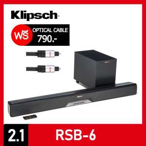 KLIPSCH RSB-6 Sound bar + Wireless Subwoofer ( ฟรี !! สาย OPTICAL )