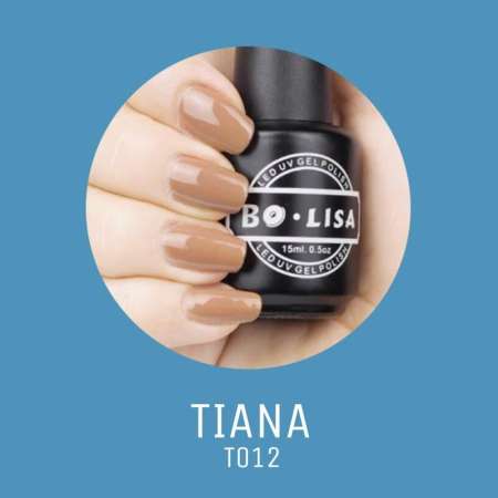 สีทาเล็บเจลเด้งได้ เกรดพรีเมี่ยม BOLISA 15 ml ( Tiana T012 )
