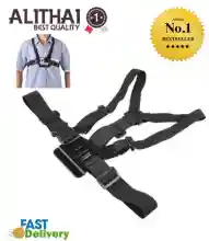 ภาพขนาดย่อของภาพหน้าปกสินค้าAlithai Gopro accessories Adjle Elastic Body Harness Chest Strap Mount Band Belt for Go Pro Hero 4 3+ SJCAM action Camera จากร้าน Alithai บน Lazada ภาพที่ 2
