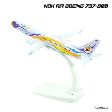 Naynaeshop โมเดลเครื่องบิน นกแอร์ NOK AIR Boeing 737-800 (16 cm)