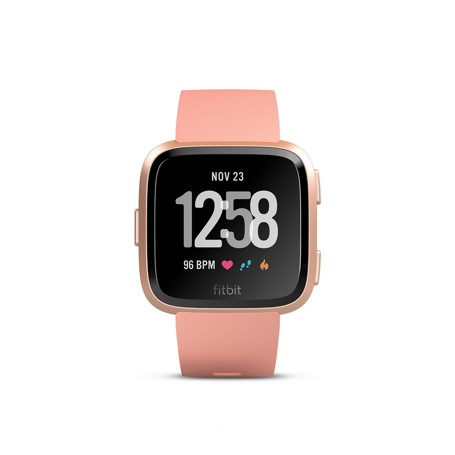 fitbit versa peach rose