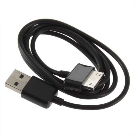 ใหม่ TPE USB SYNC สายข้อมูลเครื่องชาร์จสำหรับซัมซุง P3100 P3110 P1000 N8000 (สีดำ)