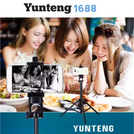 YUNTENG VCT-1688 2 in 1 ขาตั้งกล้องและมือถือ