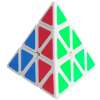 Rubic Pyramid 9ช่อง 4ด้าน ของเล่นพัฒนาทักษะ และสมอง