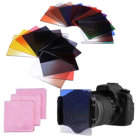 38pcs Square 24 Color ND Filter Lens Sets Kit with Filter Holder Adapter  （Multicolor) - intl （Multicolor)