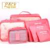 Pack My Bag กระเป๋าจัดระเบียบ สำหรับเดินทาง set 6 ชิ้น ใส่ได้หลายอย่าง หลากหลายสี-Travel Bag Organizer-801026