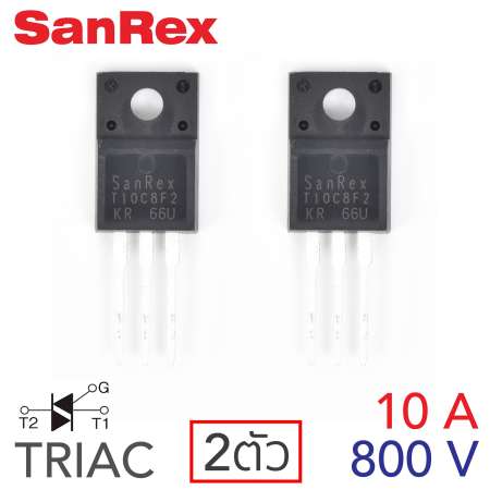 คุ้มค่าเมื่อซื้อ SanRex TRIAC ไตรแอค 10A 800V แพ๊ค 2ตัว (TMG10C80F2)
ตอนนี้กำลังลดราคาโปรโมชั่น