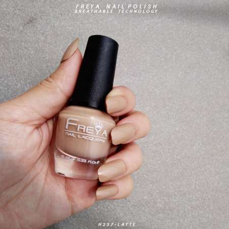 Freya Halal Nail Polish ยาทาเล็บฮาลาล H237 - Latte (10 ml.)