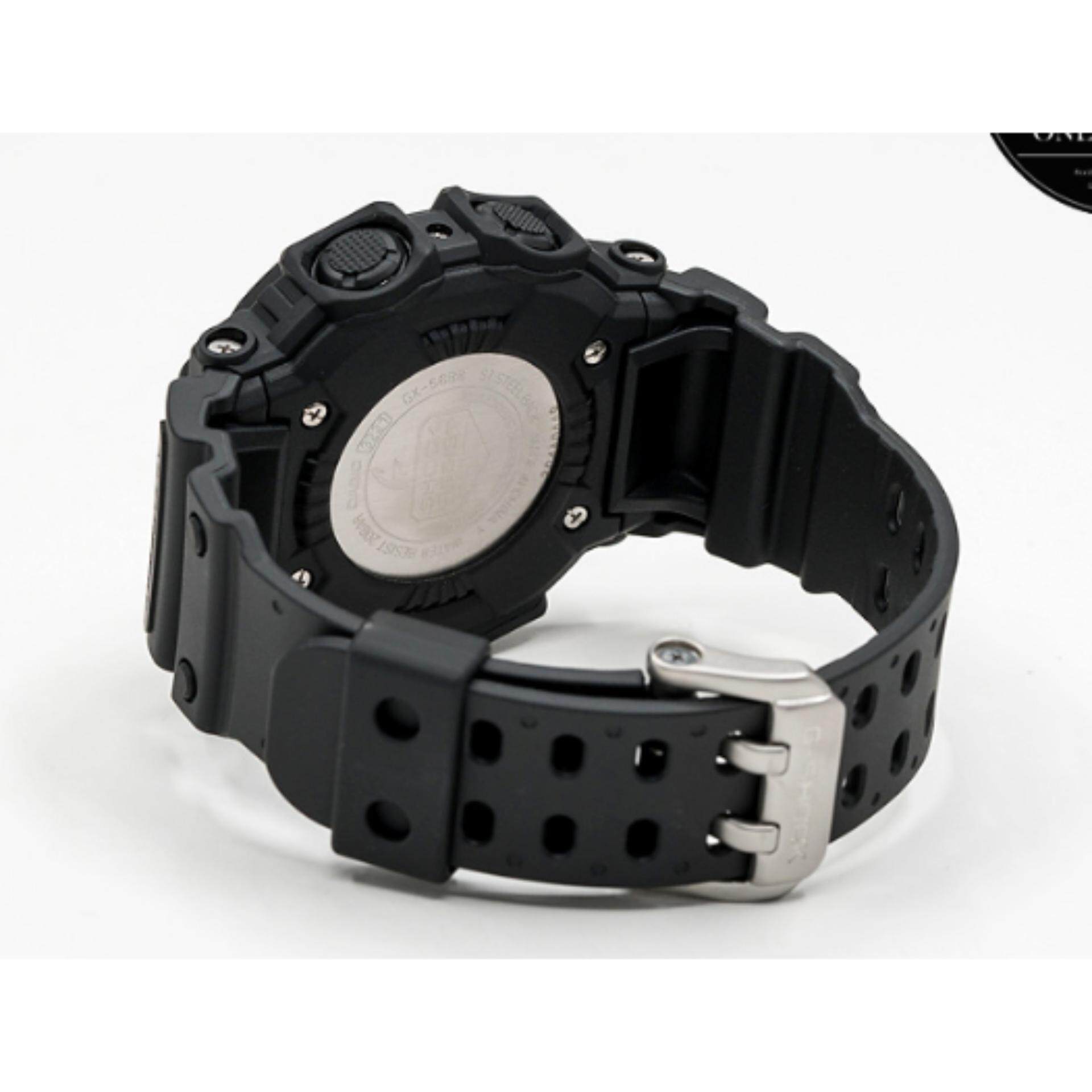 นาฬิกา รุ่น Casio G-Shock นาฬิกาข้อมือ นาฬิกาผู้ชาย สายเรซิ่น รุ่น Limited Edition GX-56BB-1DR // GX-56BB GX-56 สีดำ/ GWX-56-1 ( GXW-56-1 ) สีดำแดง ประกันศูนย์เซ็นทรัลCMG 1 ปี จากร้าน MIN WATCH
