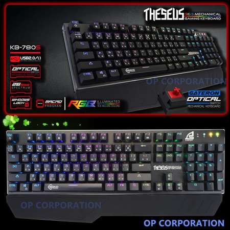SIGNO คีย์บอร์ดสำหรับเกม E-Sport RGB Mechanical Gaming Keyboard รุ่น KB-780S(red switch)
