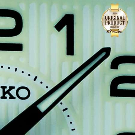 SEIKO นาฬิกาปลุกBell Alarm Clock (Snooze) หน้าจอมีพรายน้ำ สีบรอนด์เงิน รุ่น QHK050S