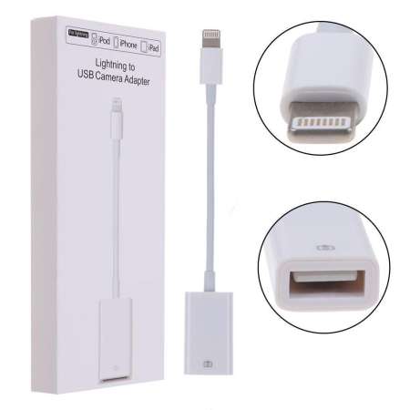 1PCS/High quality Camera Connection Kit Dock Connector Less than IOS 12 USB OTG Adapter Cable for iphone/for ipad tablet Mini