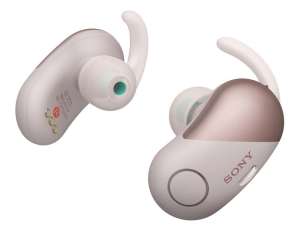 Sony หูฟังบลูทูธ สำหรับออกกำลังกาย Truly Wireless รุ่น WF-SP700N - Pink
