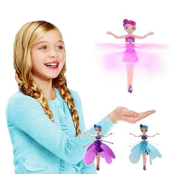 FLYING FARIY ของเล่นตุ๊กตา นางฟ้า บินได้ บังคับได้ด้วยฝ่ามือ พร้อมไฟกระพริบ