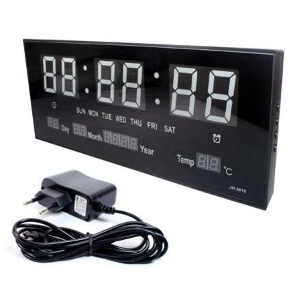 นาฬิกาดิจิตอลLED Number Clock แขวนผนัง ตัวเลขสีฟ้า นาฬิกาดิจิตอลLED Number Clock แขวนผนัง ตัวเลขสีฟ้า