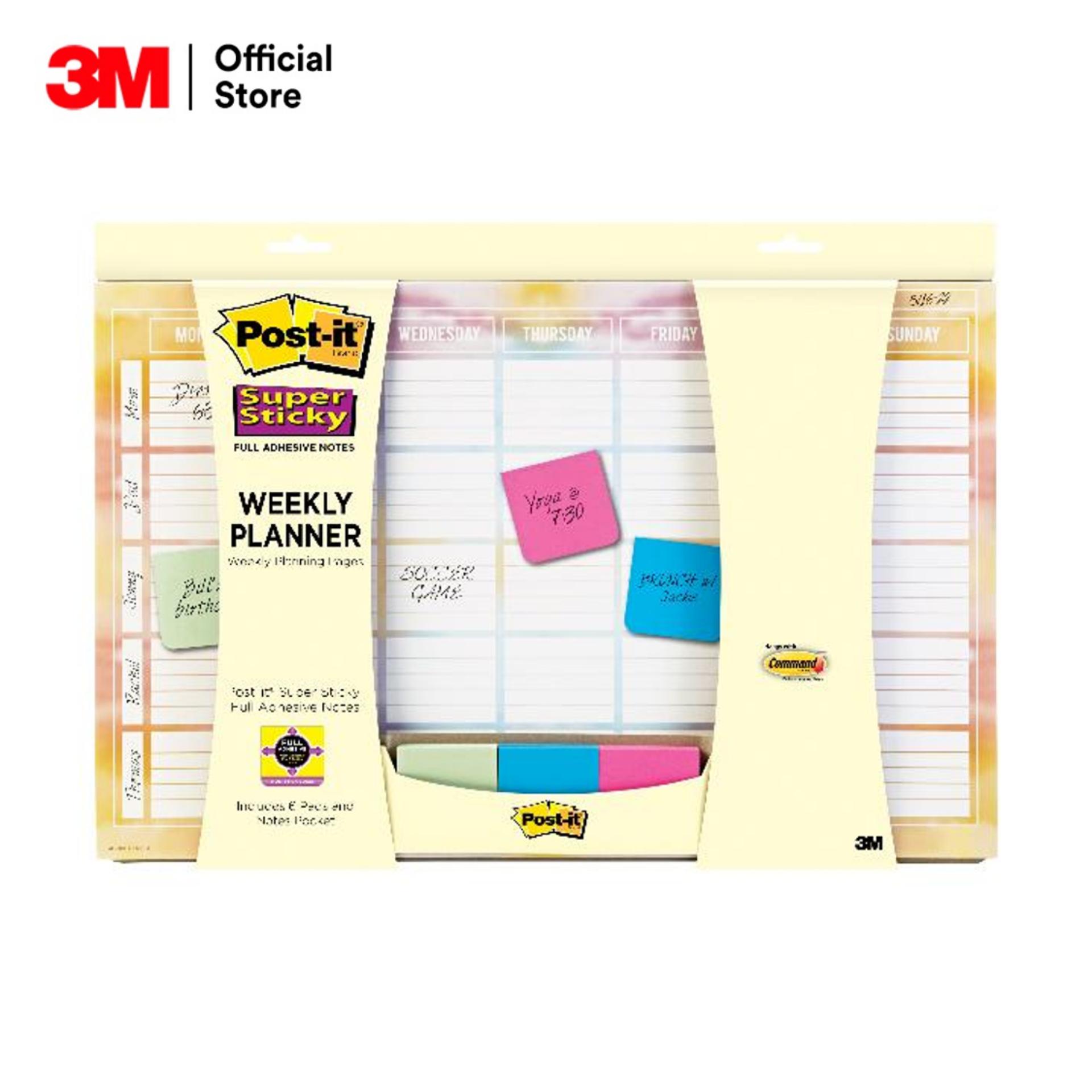โพสต์-อิท® แพลนเนอร์ลายสัปดาห์ 730-Cal Post-It® 730-Cal-Wtrclr Weekly Planner, 26 Sheets