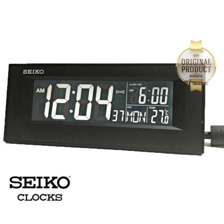 จำกัดจำนวนมากสุด SEIKO DIGITAL นาฬิกาตั้งโต๊ะดิจิตอล Adaptor และ ฺBattery รุ่น
QHL081K - สีดำ ซื้อเลยนาทีนี้