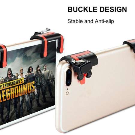 KSC Smartphone Mobile Gaming PUBG Trigger Fire Button Handle L1R1 Shooter Controller Shooting Tap Version MX