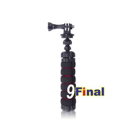 9FINAL P002S ขาตั้งกล้อง หนวดปลาหมึก Gorillpod Flexible Tripod Octopus tripod Size S ( ขนาดเล็ก) รับฟรี ...หัวต่อโทรศํพท์ TOP1 + หัวต่อ GOPRO TOP1 