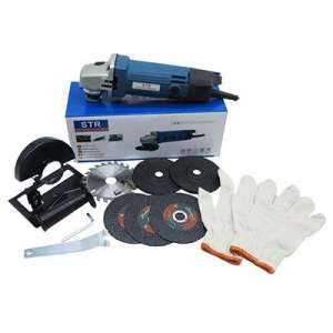 เครื่องเจียร์ หินเจียร 4 นิ้ว 750W STR **แถมใบถึง 6 ใบ และไกด์นำตัด**