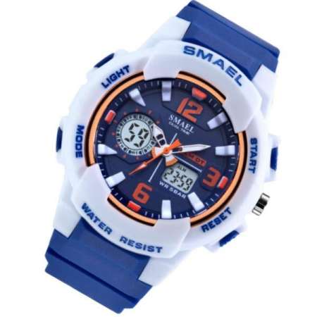 SMAEL นาฬิกาข้อมือผู้หญิง/ผู้ชาย กันน้ำ 100%  Sport Digital LED  Analog สีสันสุดCool SM1643 SM1645 พร้อมกล่องเหล็ก SMAEL