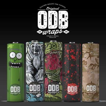 ปลอกหุ้มถ่าน 18650 ลาย ODB Polar จำนวน 4 ชิ้น (Polar ODB Wraps)