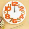 Room Story Wall Clock :  นาฬิกาแขวนผนัง (สีส้ม)