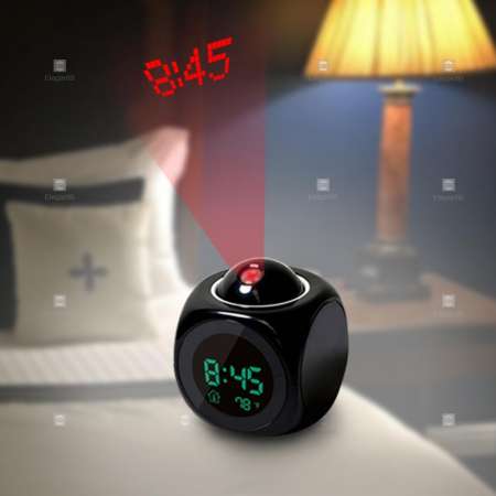 EGB นาฬิกาปลุก LED มัลติฟังก์ชั่น แสดงอุณหภูมิ ฉายเเสงเเสดงเวลา ได้ทีเพดาน หรือผนัง ของขวัญ