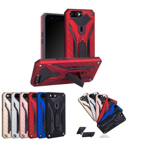 เคสกันกระแทก 2in1 ตั้งได้ แบบ transformers รุ่น OPPO F9 （แถมฟิล์มกระจกใสตามรุ่น1ชิ้น）